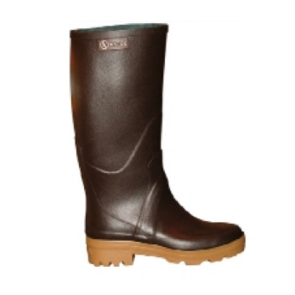 Aigle Chambord Pro Lady 2 Wellington Boots Brun Brown EU 36 US 6 - Picture 1 of 7